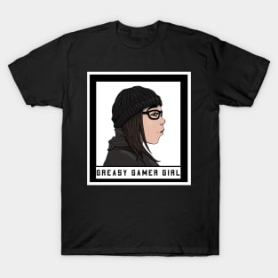 Greasy Gamer Girl's Mugshot T-Shirt